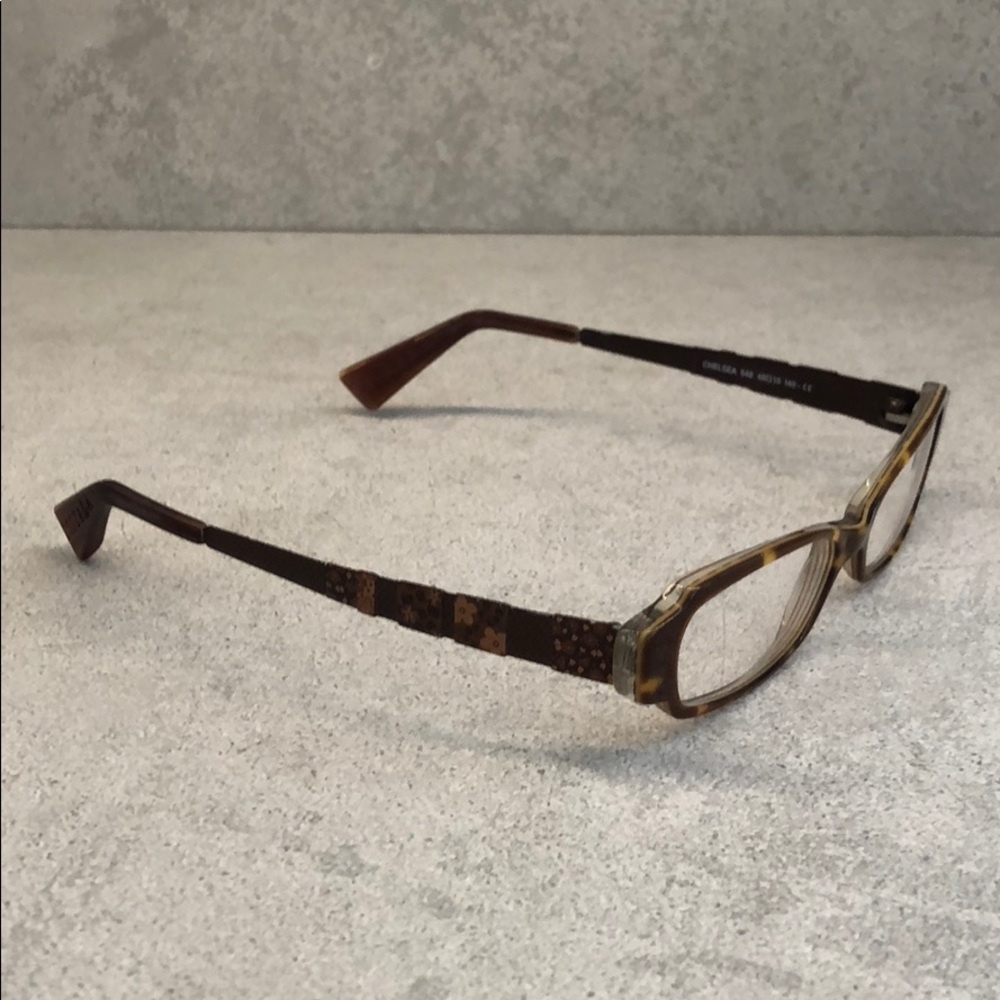 Lafont Tortoise/Floral Fashion Eyeglasses